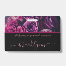 Personalised Small Business Name Tag
