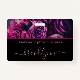 Personalised Small Business Name Tag ID Badge