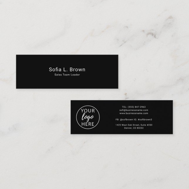 Personalised Small Business Networking Design Mini Business Card (Front/Back)