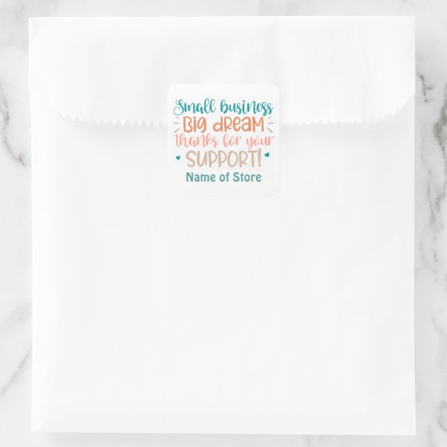 Personalised Small Business Sticker Pack (Bag)