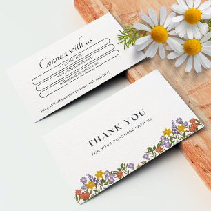 Personalised Small Business Thank You Notes Card