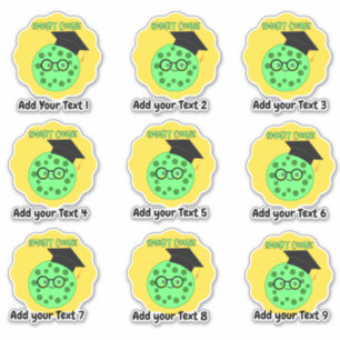 Personalised Smart Cookie Teacher Reward Stickers