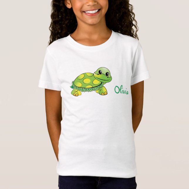 Personalised smiling turtle T-Shirt (Front)
