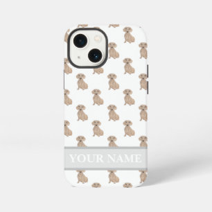 Personalised Smooth Red Dachshund iPhone 13 Mini Case