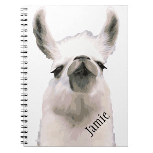 Personalised Snooty Snobby Llama Notebook