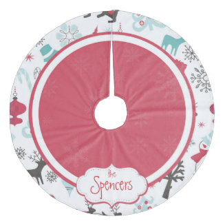 Personalised Snowflake Christmas Tree Skirt