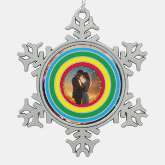 Personalised Snowflake Pewter Christmas Ornament