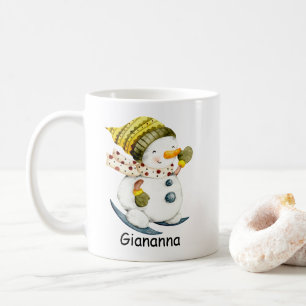 Personalised Snowman Coffee Mug