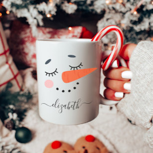 Personalised Snowman Coffee Mug