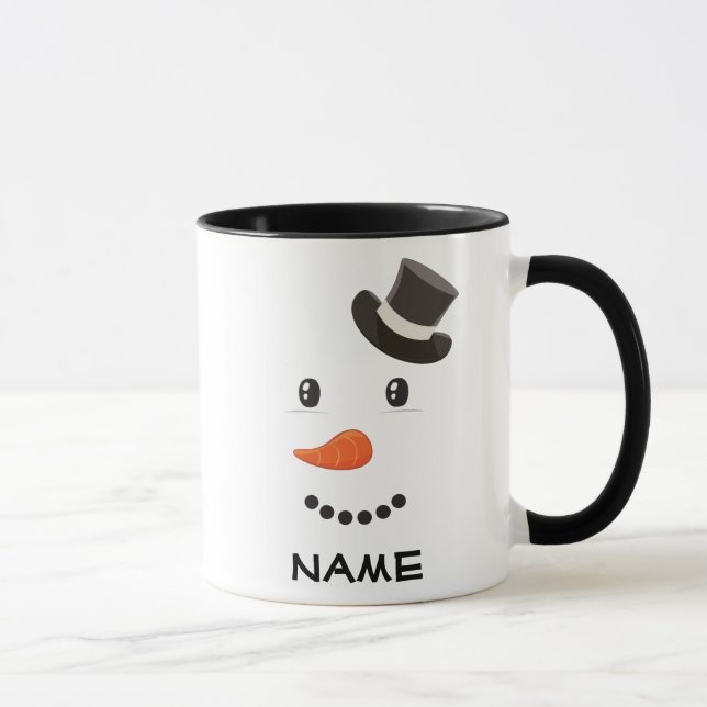Personalised Snowman Mug (Right)