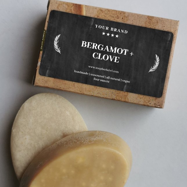 Personalised Soap Label Black Chalkboard Sticker (Creator Uploaded)