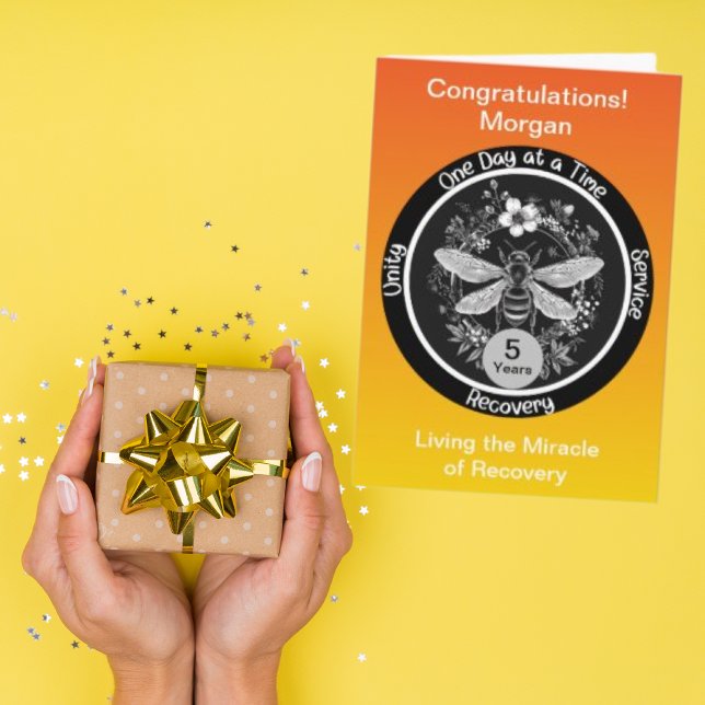 Personalised Sobriety Milestone Card  (Creator Uploaded)