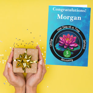 Personalised Sobriety Milestone Card