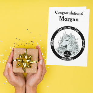 Personalised Sobriety Milestone Card