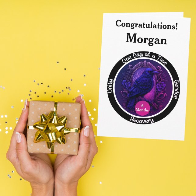Personalised Sobriety Milestone Card (Creator Uploaded)