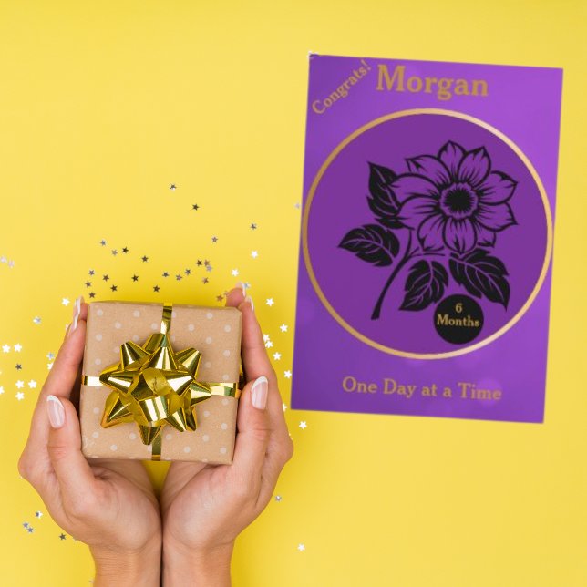 Personalised Sobriety Milestone Card (Creator Uploaded)