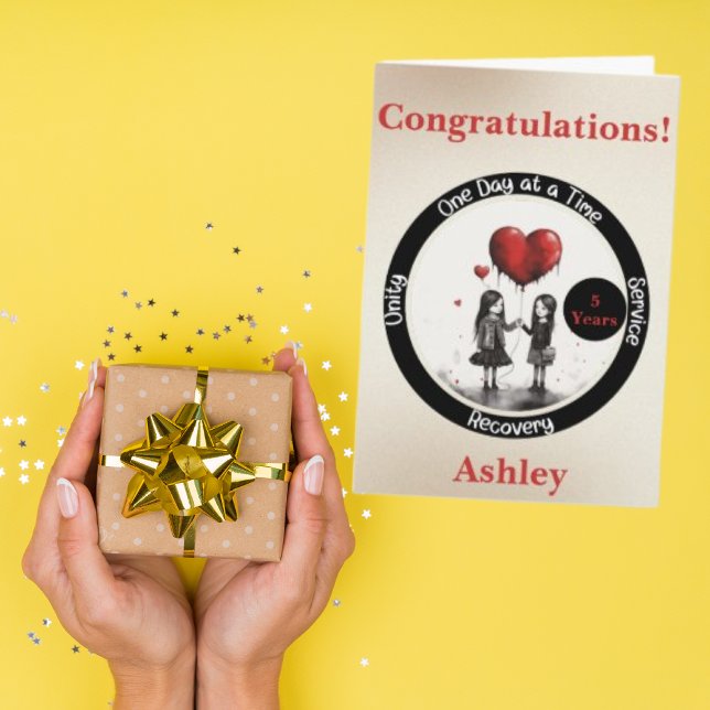 Personalised Sobriety Milestone Card (Creator Uploaded)