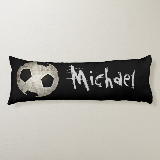 Personalised Soccer Ball Fun Body Pillow (Front)