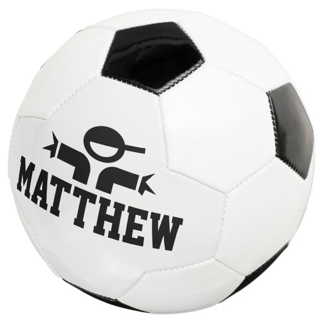 Personalised soccer ball gift with kid's name (Three Quarter)