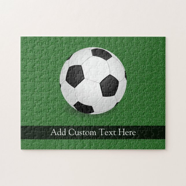 Personalised Soccer Ball Jigsaw Puzzle (Horizontal)