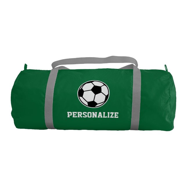 Personalised soccer ball sports duffle bag (Front)