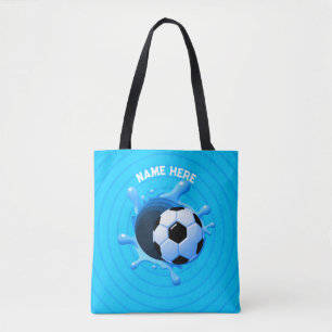 Personalised Soccer Ball Tote Bag
