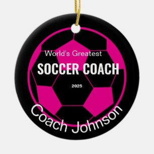 Personalised Soccer Coach  Ornament