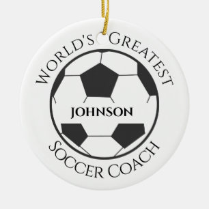 Personalised Soccer Coach Ornament