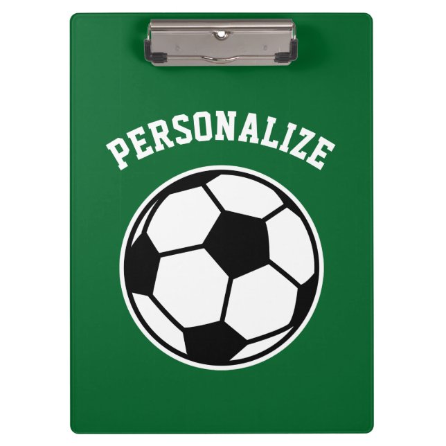 Personalised soccer coach sport accessories custom clipboard (Front)