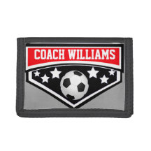 Personalised Soccer Coach Star Emblem