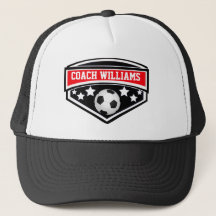 Personalised Soccer Coach Star Emblem