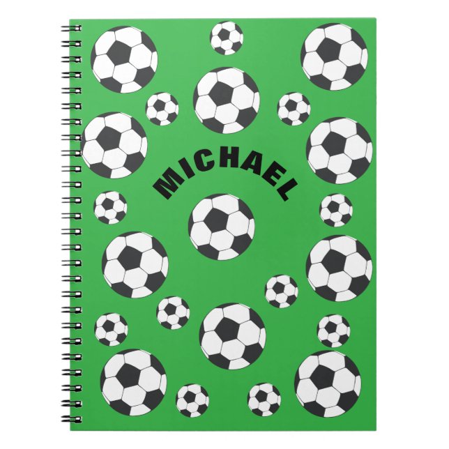 Personalised Soccer Field Notebook (Front)