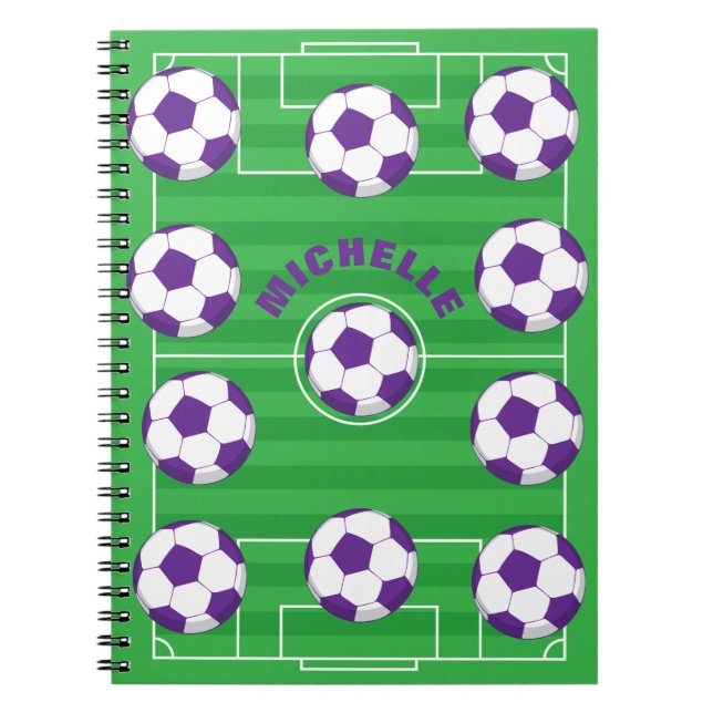 Personalised Soccer Field Notebook (Front)