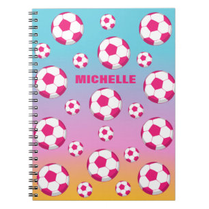 Personalised Soccer Field Notebook