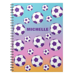 Personalised Soccer Field Notebook