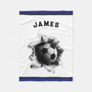 Personalised Soccer Fleece Blanket