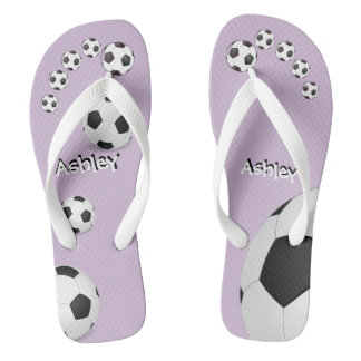 Personalised Soccer Flip Flops