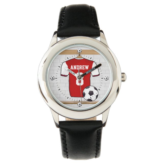 Personalised soccer football jersey watch (Front)