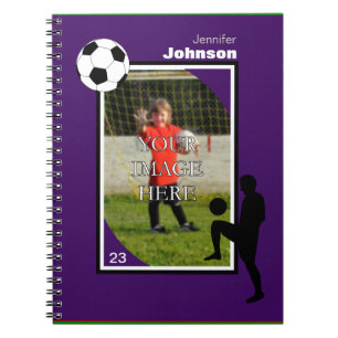 Personalised Soccer/Football Notepad Spiral Notebook