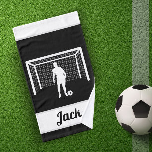 Personalised Soccer Goalie Goalkeeper Football Men Hand Towel