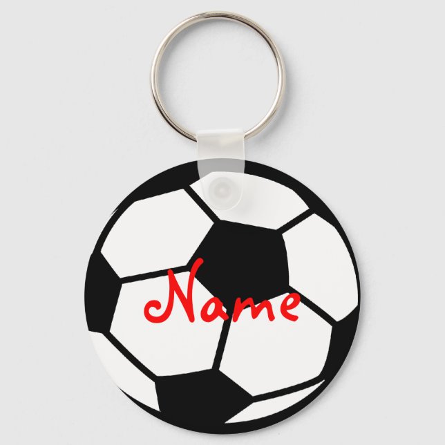 Personalised soccer keychains | Add your name (Front)