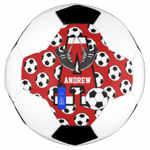Personalised Soccer Monogram Letter A Soccer Ball
