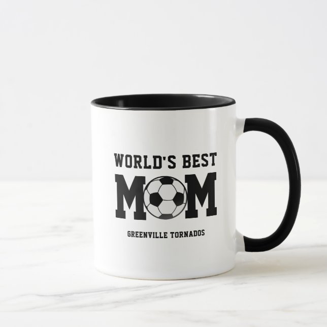 Personalised Soccer Mum Gift for Mum Coffee Mug (Right)