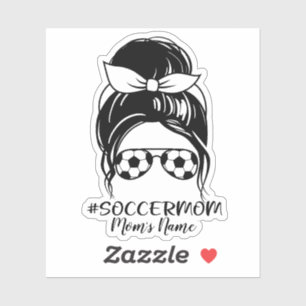 Personalised Soccer Mum Sticker