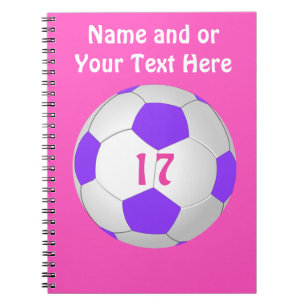 Personalised Soccer Notebook for Girls