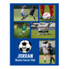 Personalised Soccer Photo Collage Name Team #