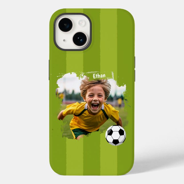 Personalised Soccer Photo - Custom Name & image Case-Mate iPhone Case (Back)
