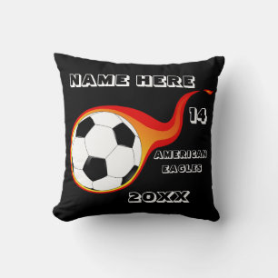 Personalised Soccer Pillow with Player's Name