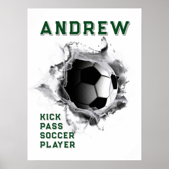 Personalised Soccer Poster (Front)