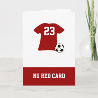 Personalised Soccer Shirt With Ball Card